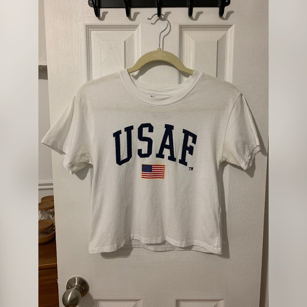 Topshop White Printed Tee